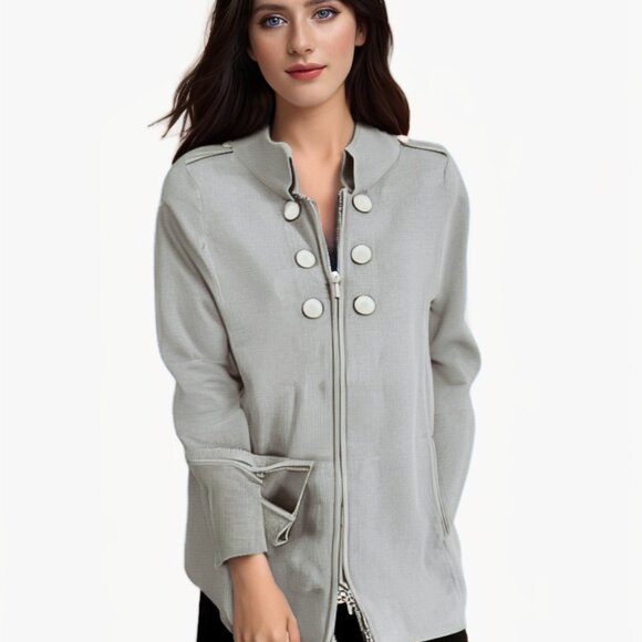 Pima Cotton Officer Jacket - Picture 1 of 4